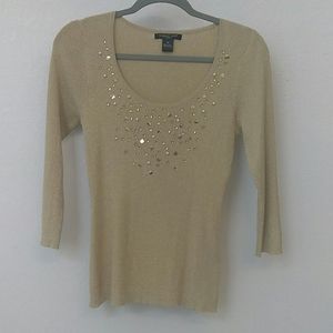 August Silk PM gold shirt